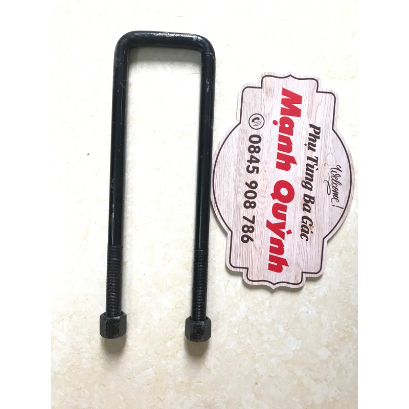 Quang bắt nhíp, u nhíp cho xe công nông loại to phi 15 rộng trong 7cm dài 32cm