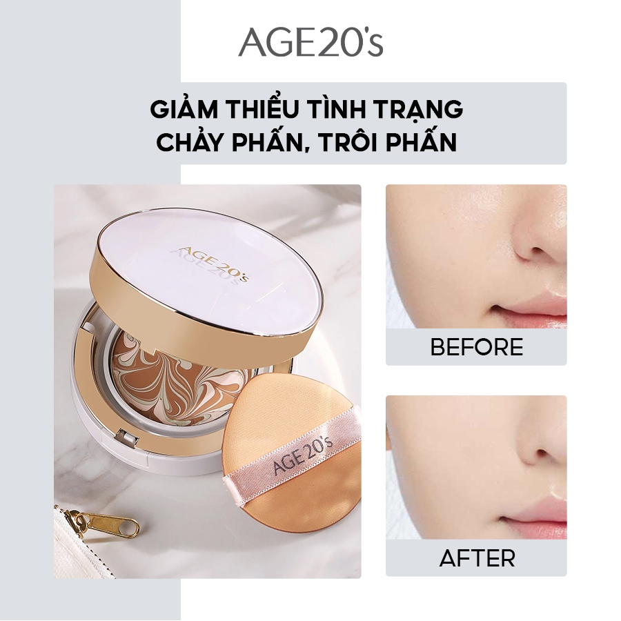 Phấn Tươi Dưỡng Ẩm Age20'S Signature Essence Cover Pact 14g*2
