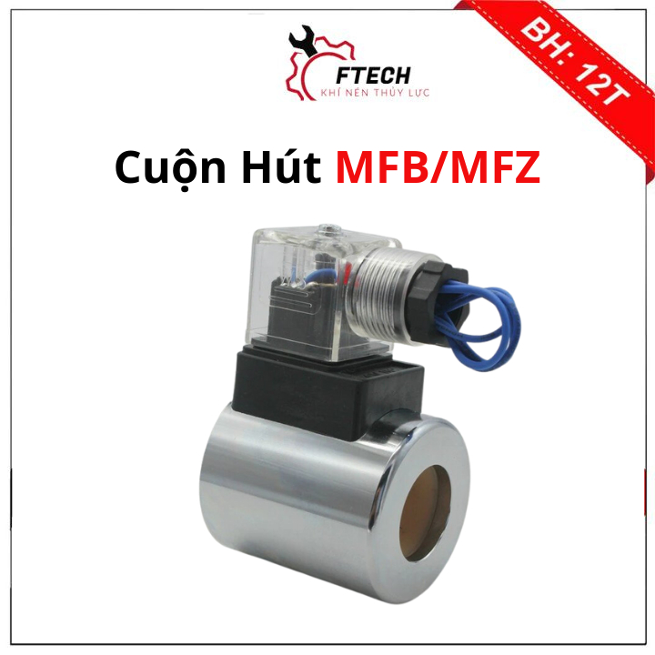 (Cuộn coil)Cuộn hút thủy lực MFB-MFZ1-2,5YC/12-37YC/12-90YC dùng thay thế cho van điện từ thủy lực