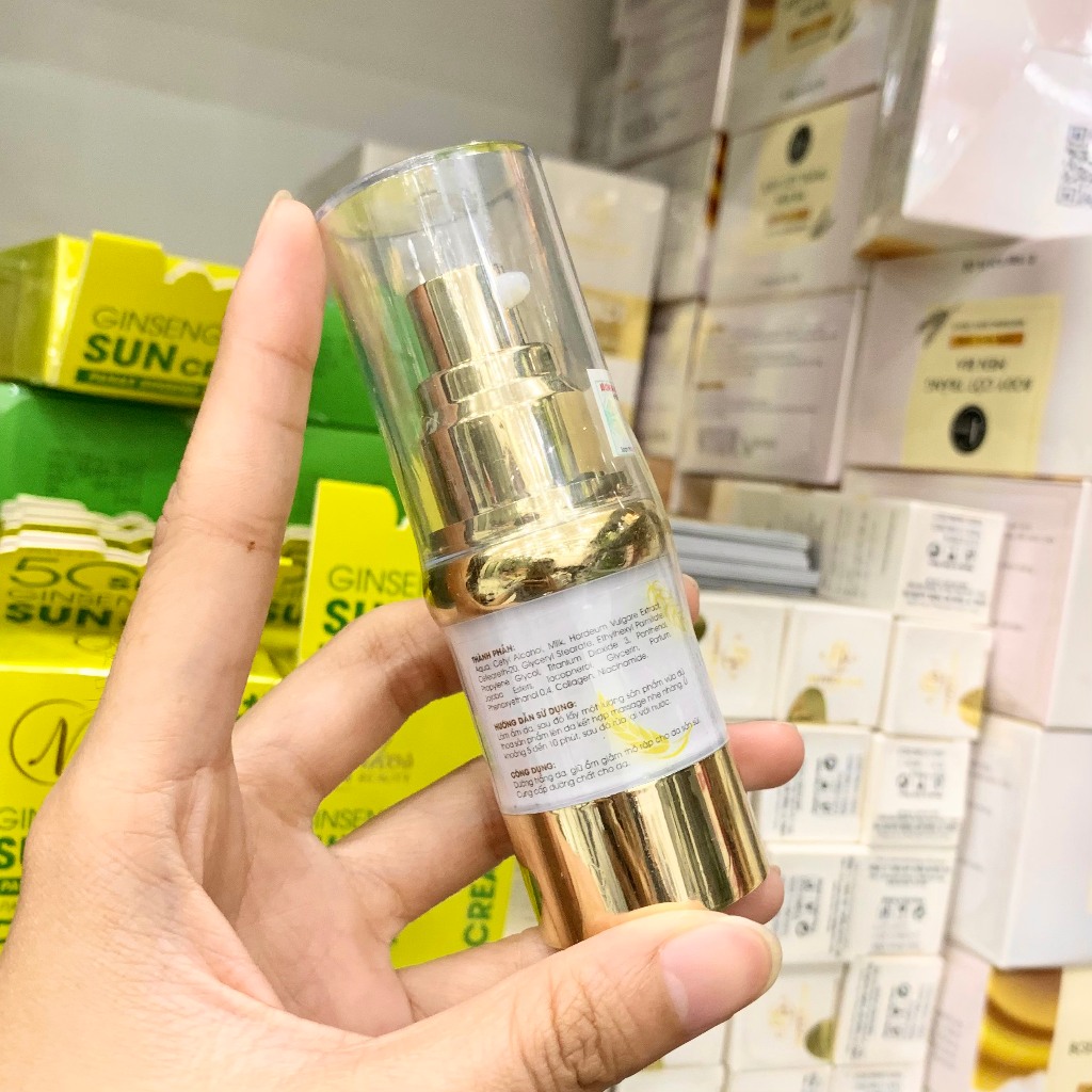 Ủ Trắng Lúa Mạch Nikos Chính hãng - Ủ Kích Trắng Tông Da Thanh Nhi Nikos Beauty