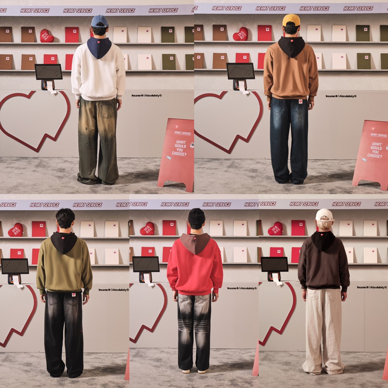 Áo Khoác INSANE | “Heart Service” Duo Hoodie Zip