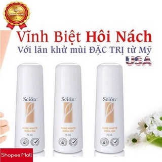 Lăn khử mùi Scion Nuskin 75ml ngăn mùi hôi nách không làm ố quần áo, làm sáng vùng da dưới cánh tay