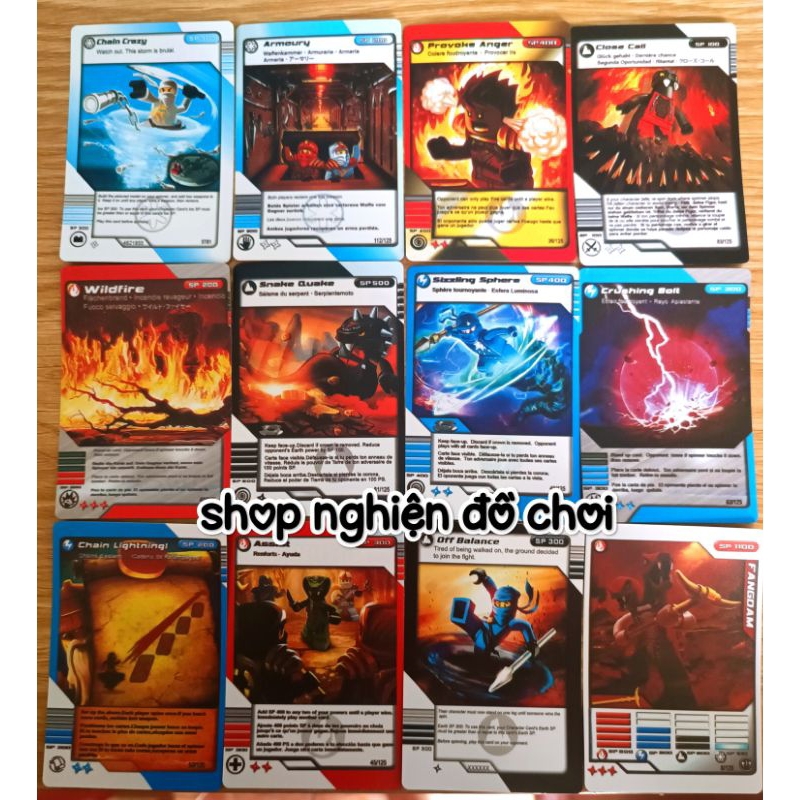 Bài NINJAGO thẻ lụa dẻo, gói 5 thẻ. Số lượng có hạn