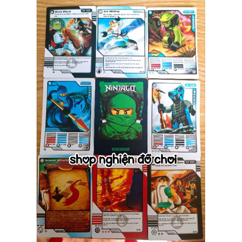 Bài NINJAGO thẻ lụa dẻo, gói 5 thẻ. Số lượng có hạn