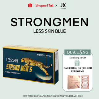 Bao Cao Su Nhật Bản siêu mỏng Strongmen's Less Skin, Hộp 12 bao
