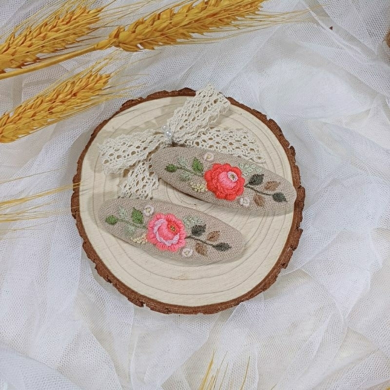 Kẹp tóc - Cột tóc - Cài tóc thêu tay
