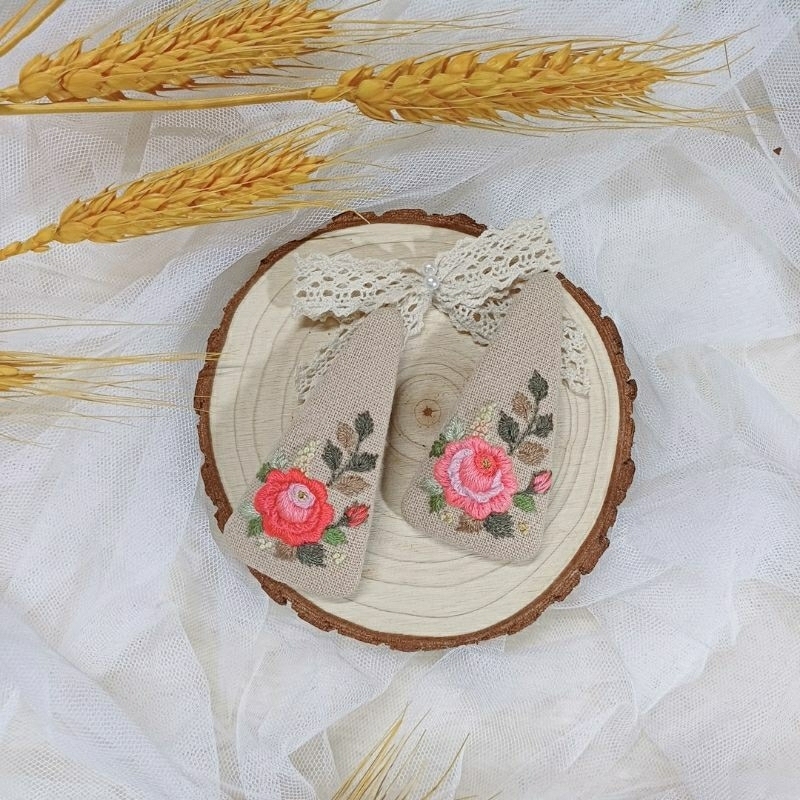 Kẹp tóc - Cột tóc - Cài tóc thêu tay