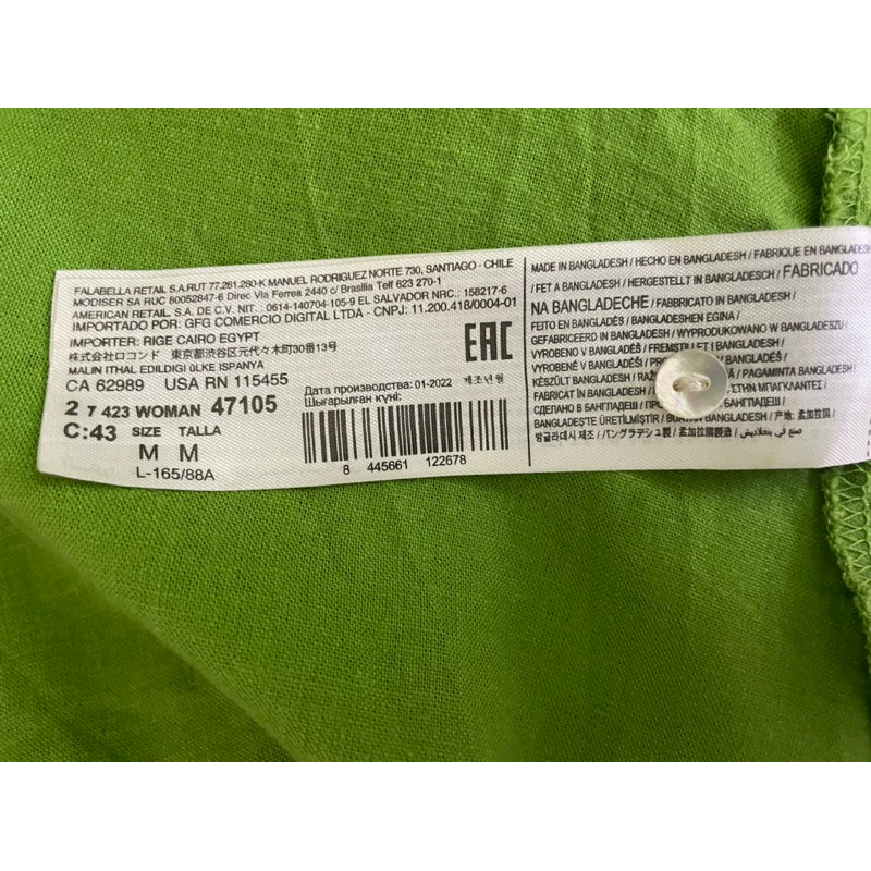 Váy linen Mango auth M