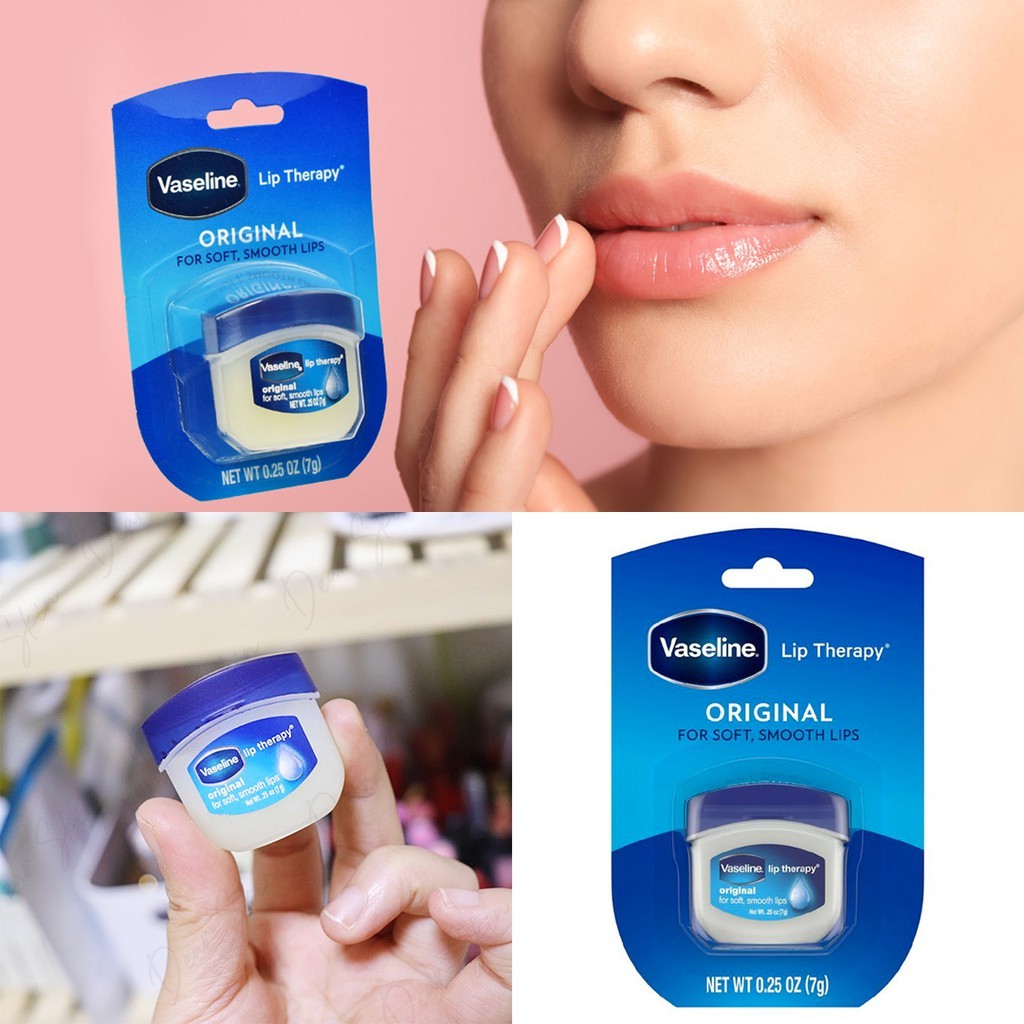 Sáp Dưỡng Môi VASELINE Hoa Hồng Lip Therapy Rosy Lips Giúp Dưỡng Ẩm Làm Mềm Môi 7g - Wincy Mart