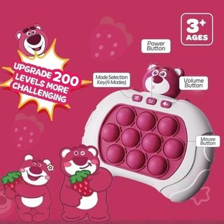 với 200 lever Đồ chơi Pop it thế hệ mới - máy điện tử chơi game Pop it giải trí bấm nút theo đèn nhạc