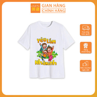 Áo Thun Gia Đình Xưởng Đồng Phục Chợ Lớn - Áo Thun Đi Biển Chơi Team Building Họa Tiết Chibifamily Chất Cotton Mềm Mịn