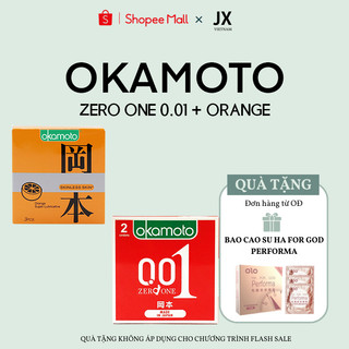  Bao Cao Su Okamoto 001PU & Orange, Nhật Bản, 5 bao, Siêu mỏng_Dùng là mê_đỉnh cao cảm xúc