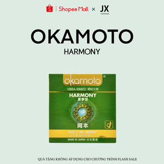 Bao Cao Su Okamoto Harmony Gân Gai Sọc Hộp 3 Cái