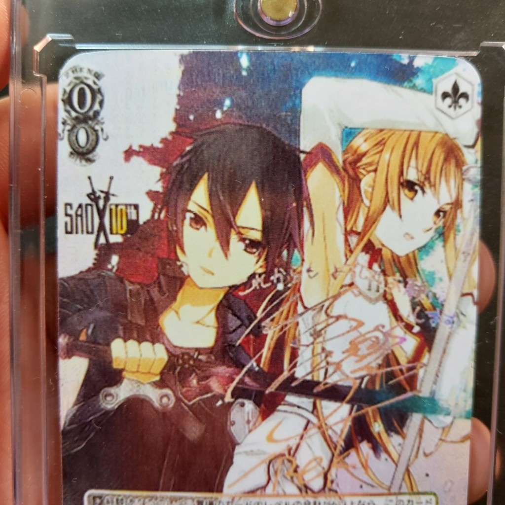 Thẻ Kirito và Asuna Sword Art Online Anime có sign 2098 1-4