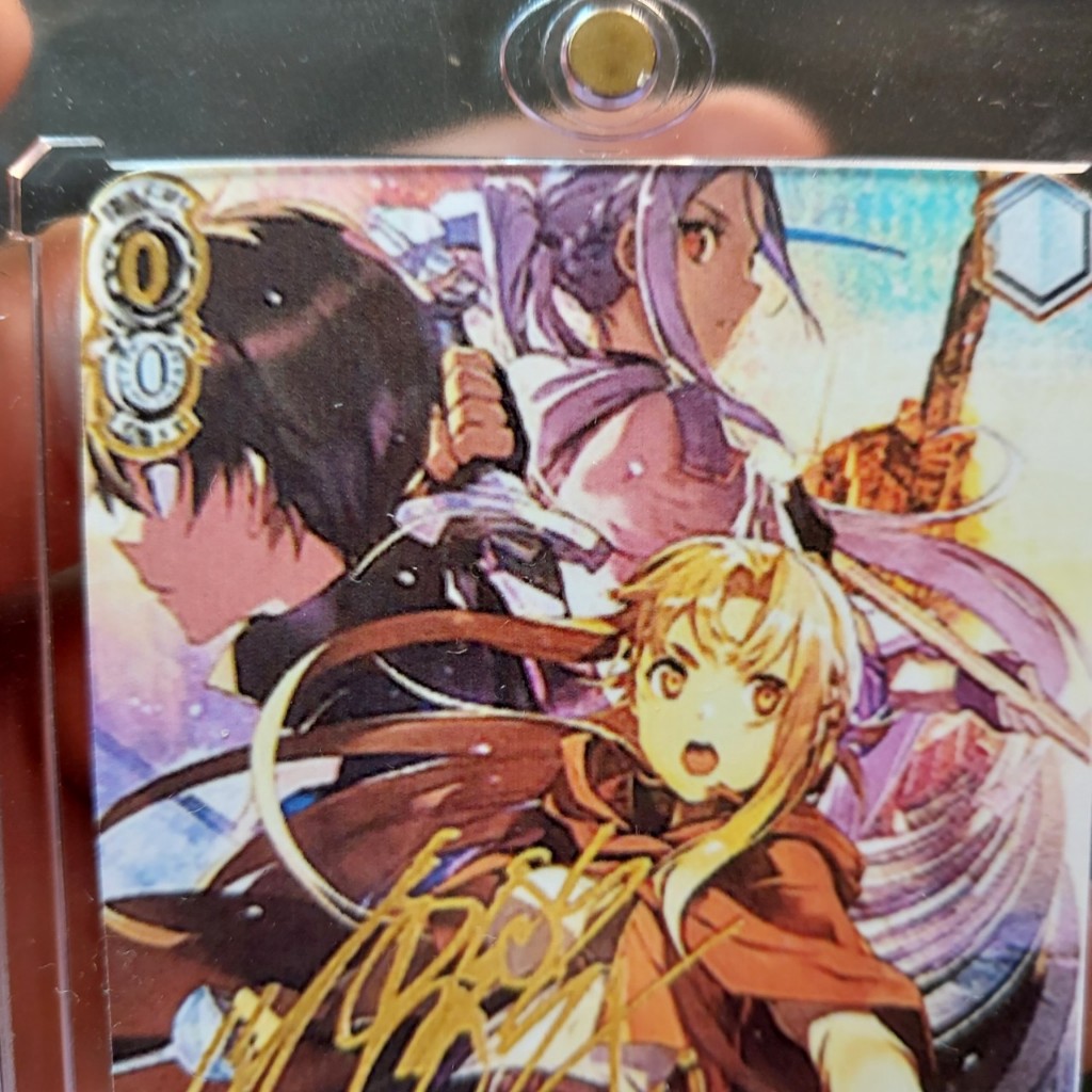 Thẻ GAME OF LIFE OR DEATH SWORD ART ONLINE ANIMATION 10TH ANNIVERSARY Anime có sign 2098 1-6