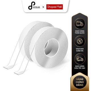 Băng Dính 2 Mặt Trong Suốt DIPOLAR Băng Keo Nano Đa Năng Tái Sử Dụng - DBD01