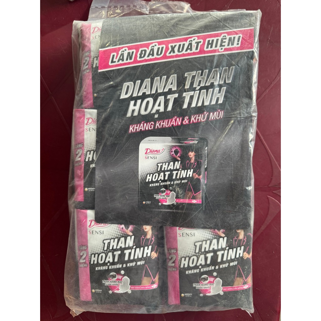 { ĐỘT PHÁ MỚI } COMBO 6 GÓI BVS DIANA SENSI THAN HOẠT TÍNH (LẦN ĐẦU CÓ MẶT TẠI VN)