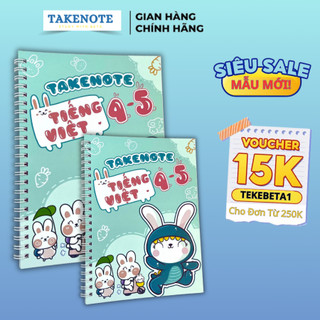 (Sổ A5) Takenote Tiếng Việt 4, 5 Bản Chuẩn - Sổ Tay Takenotes.Beta Học Tốt Tiếng Việt Lớp 4, Lớp 5
