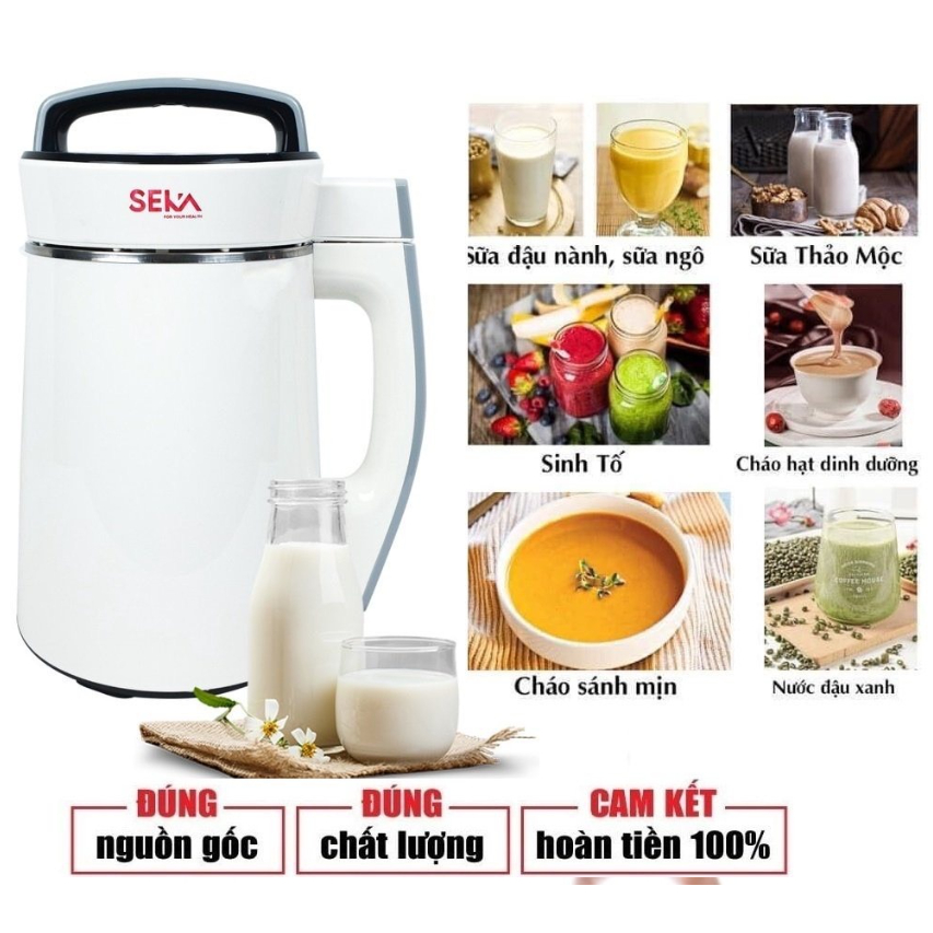 Máy Làm Sữa Hạt Đa Năng SEKA LND28 Cao Cấp 1.8Lít Công Suất 700W Bảo Hành 12 Tháng Máy nấu Sữa Hạt Có Hẹn Giờ