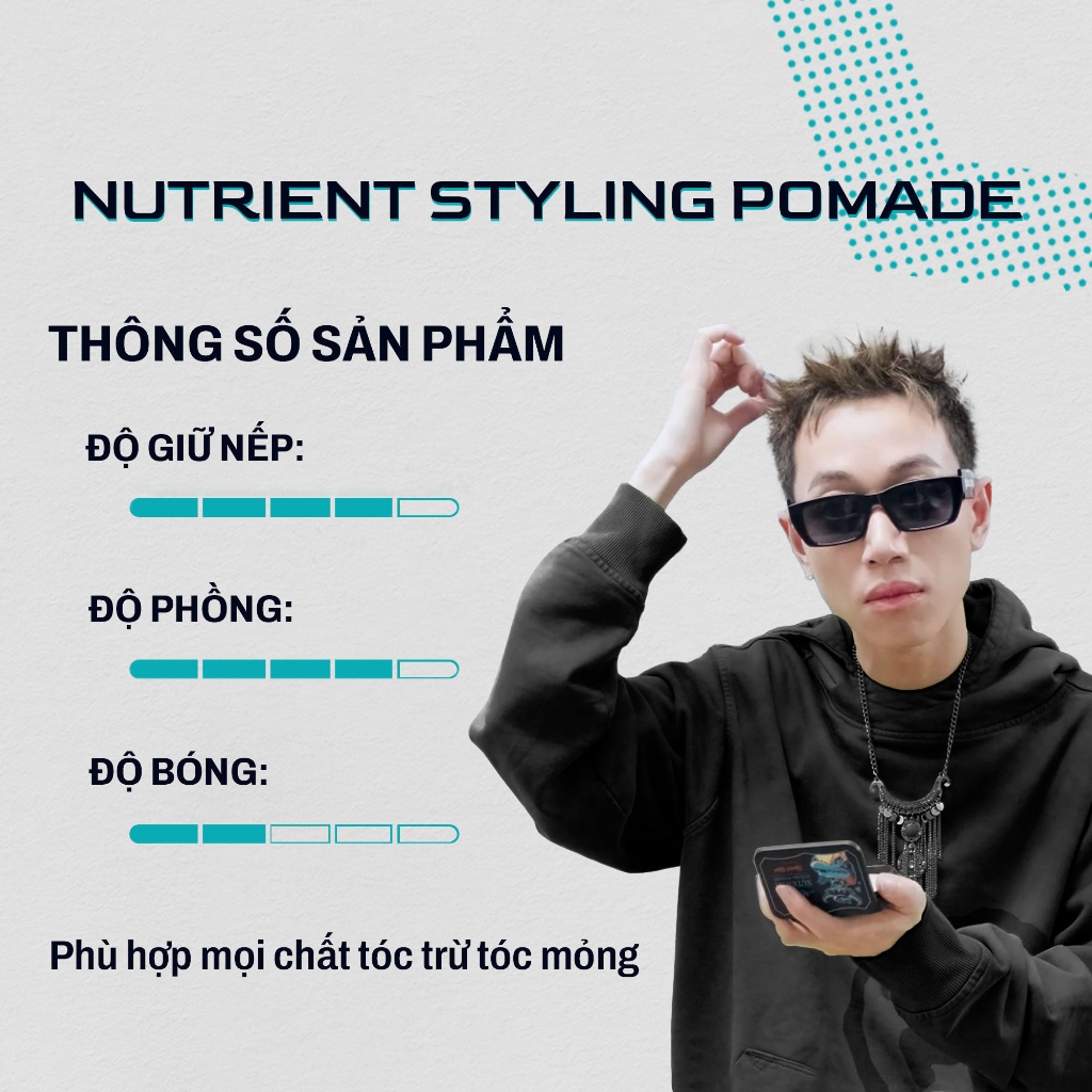 Sáp vuốt tóc Menitems, Sáp dưỡng tạo kiểu tự nhiên lên đến 16h, hương nước hoa lôi cuốn tặng lược - Chính hãng SÁPITAL