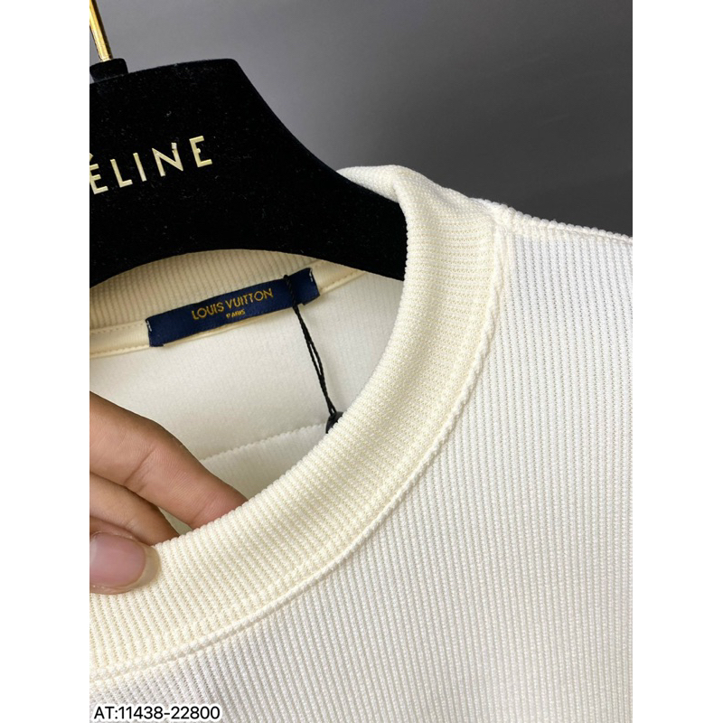 Áo phông len thêu vịt xanh vải len tăm,áo len cộc tay hoạ thêu vịt bông xù đơn giản