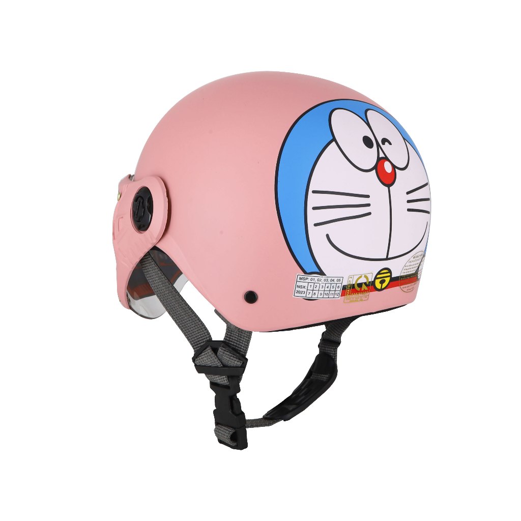 Mũ Bảo Hiểm Doremon Trẻ Em Có Kính Chống Bụi - ASA HELMETS