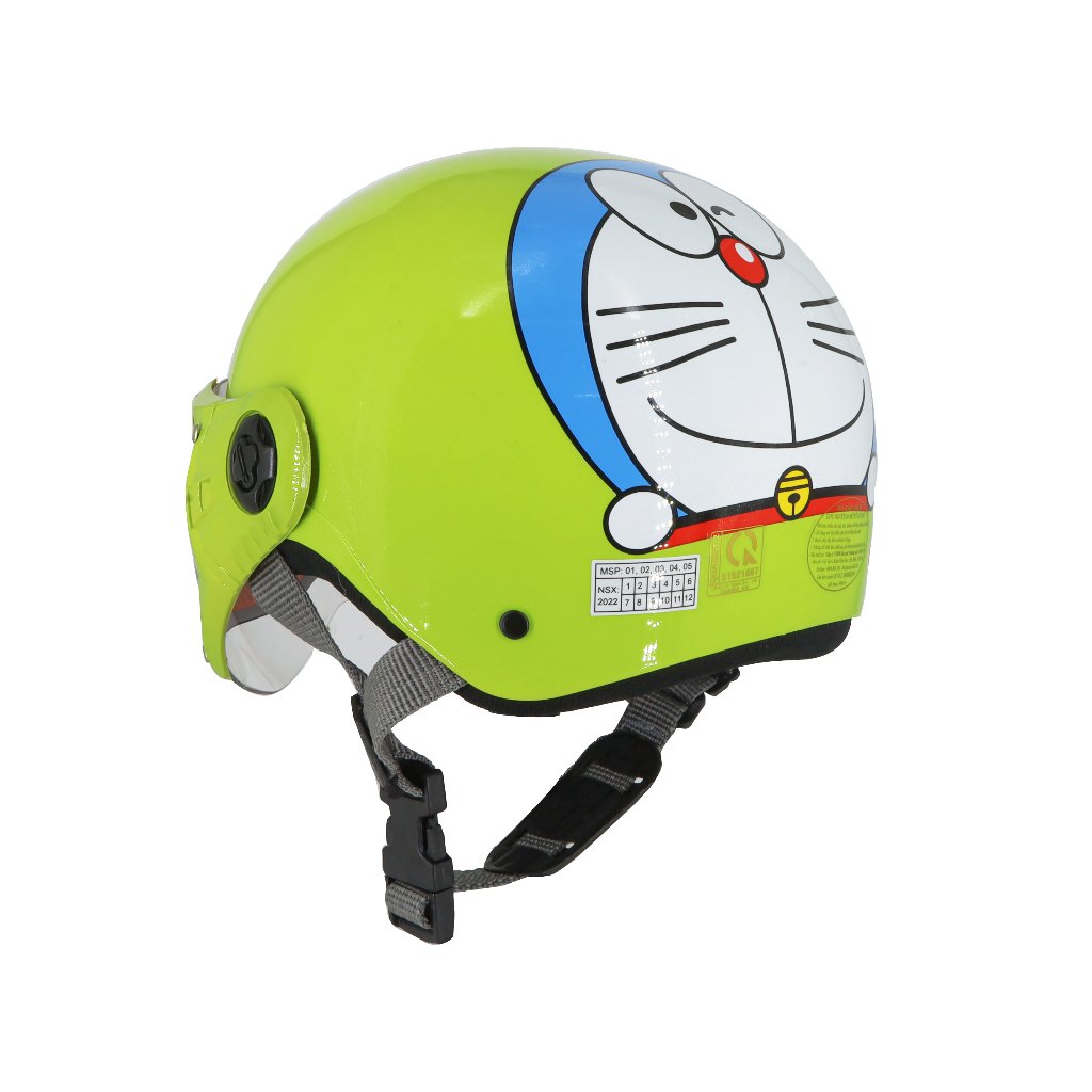 Mũ Bảo Hiểm Doremon Trẻ Em Có Kính Chống Bụi - ASA HELMETS