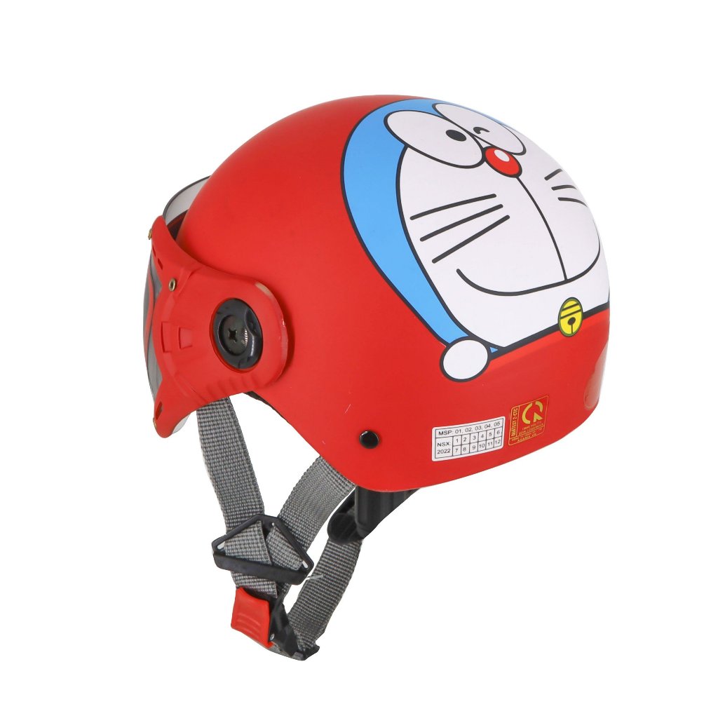 Mũ Bảo Hiểm Doremon Trẻ Em Có Kính Chống Bụi - ASA HELMETS