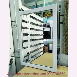 Gương soi khung gỗ nhiều màu kt 35x50cm