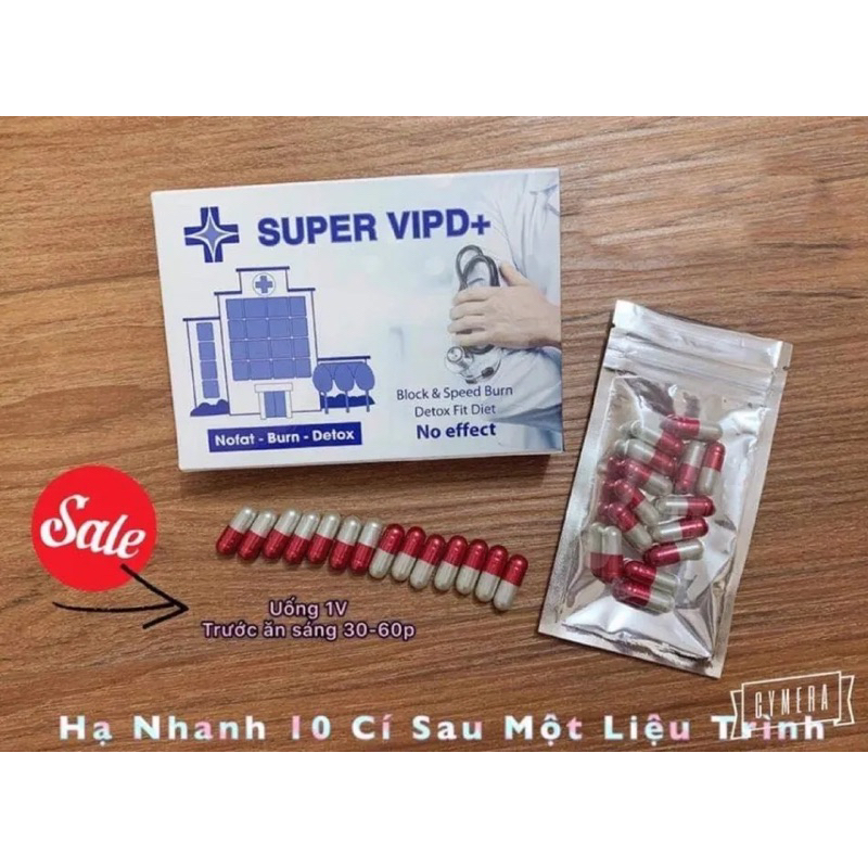 Giảm Cân Super VIP D+ Liệu Trình 15 Viên