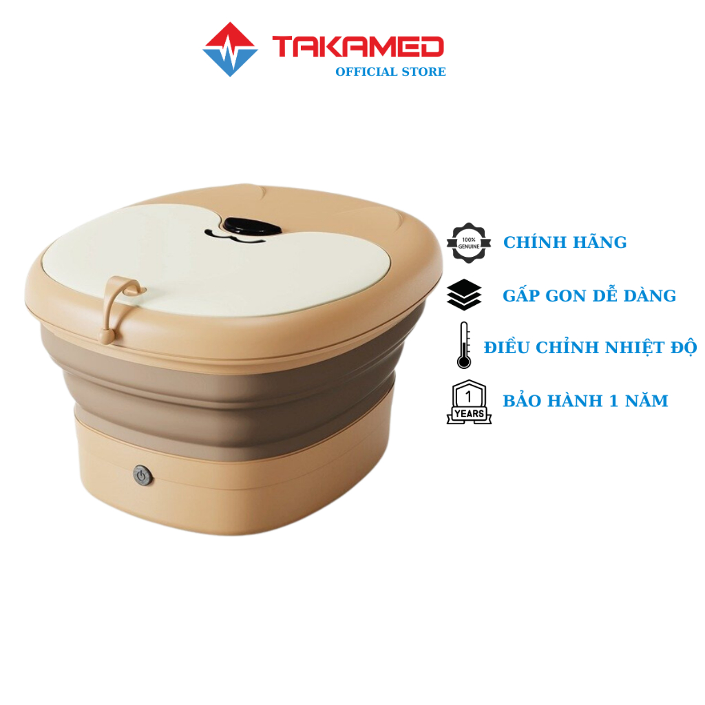 Bồn Ngân Chân Massage Gấp Gọn Không Điều Khiển Chính Hãng TAKAMED