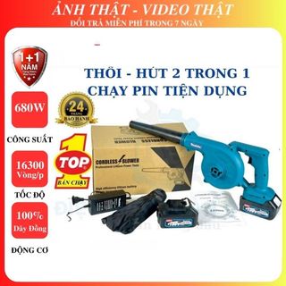 Máy thổi bụi makita 199v - thổi hút 2 trong 1 - máy thổi hút bụi công suất lớn 680w