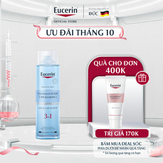 Nước tẩy trang dịu nhẹ cho da nhạy cảm Eucerin DermatoCLEAN Micellar 400ml