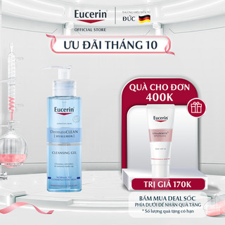 Gel rửa mặt cấp ẩm cho da nhạy cảm Eucerin DermatoCLEAN Cleansing Gel 200ml