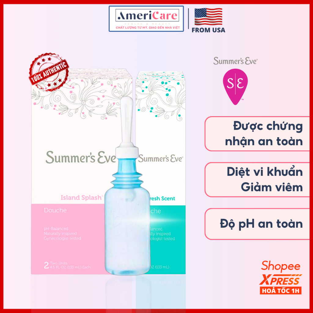 Dung dịch vệ sinh phụ nữ thụt rửa vệ sinh sạch sâu Summer's Eve Douche Extra Cleansing