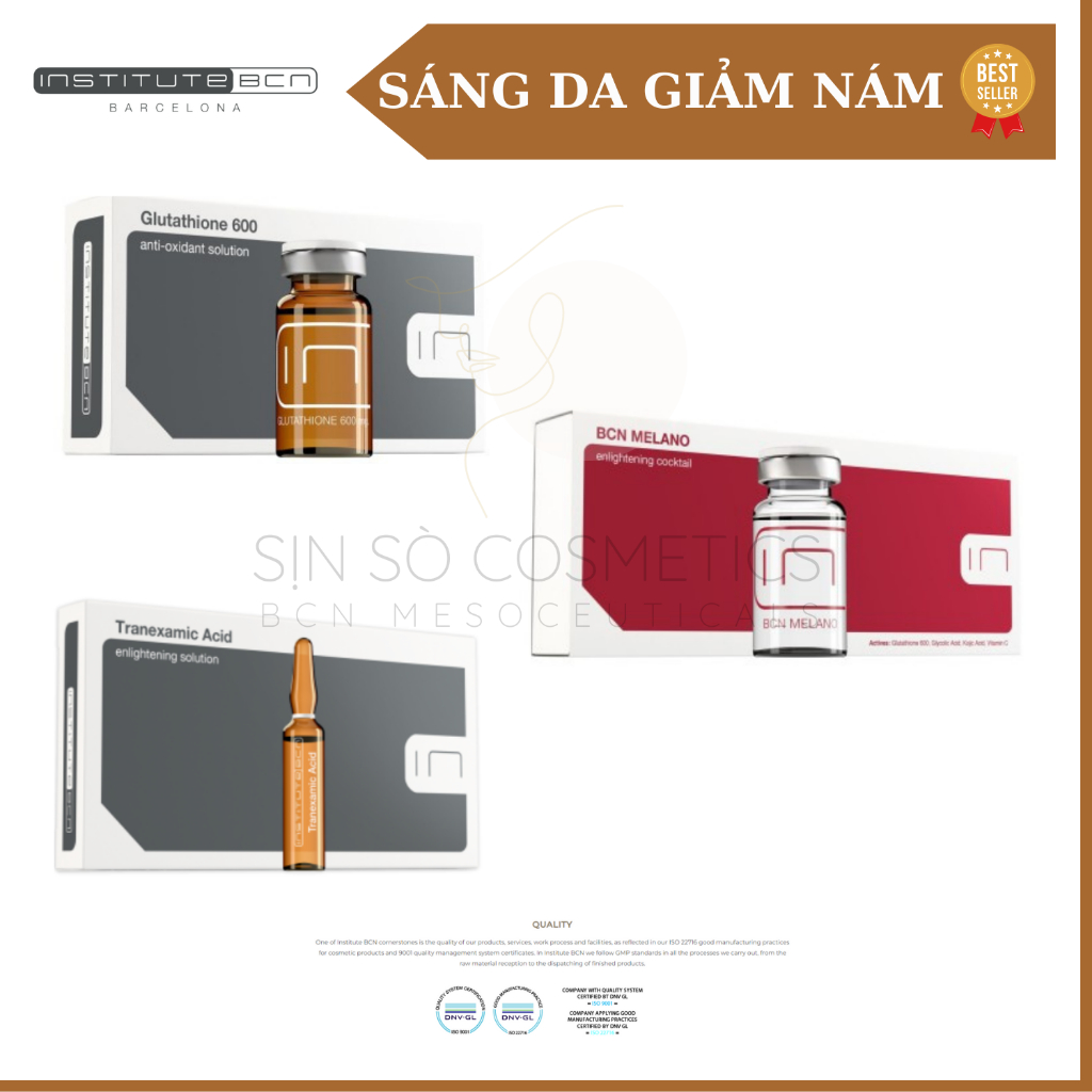 BCN Glutahione, BCN Melano, BCN Tranexamic Tinh chất sáng da giảm nám