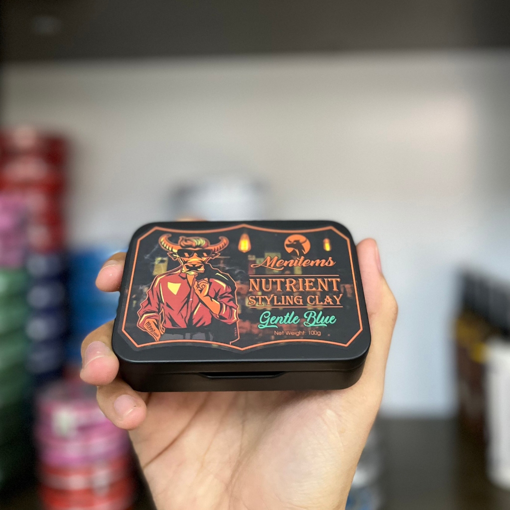 Sáp Vuốt Tóc Menitems Styling Clay Gentle Blue 50g/100g