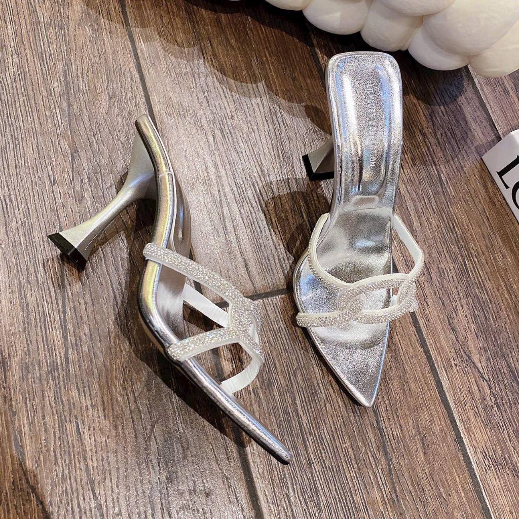 Cao gót mũi nhọn dây xoàn siêu xịn siêu xinh siêu đẹp đế 7p