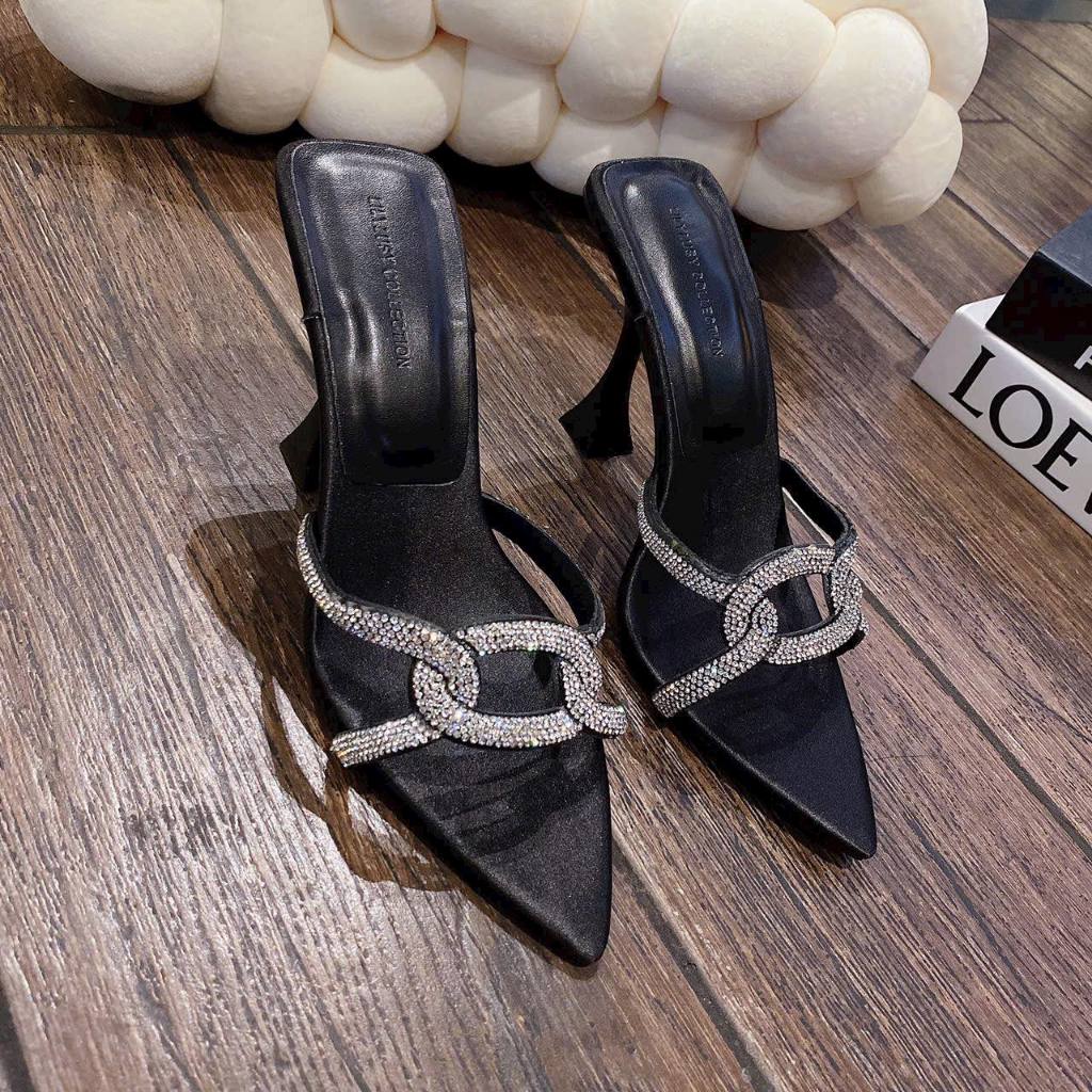 Cao gót mũi nhọn dây xoàn siêu xịn siêu xinh siêu đẹp đế 7p