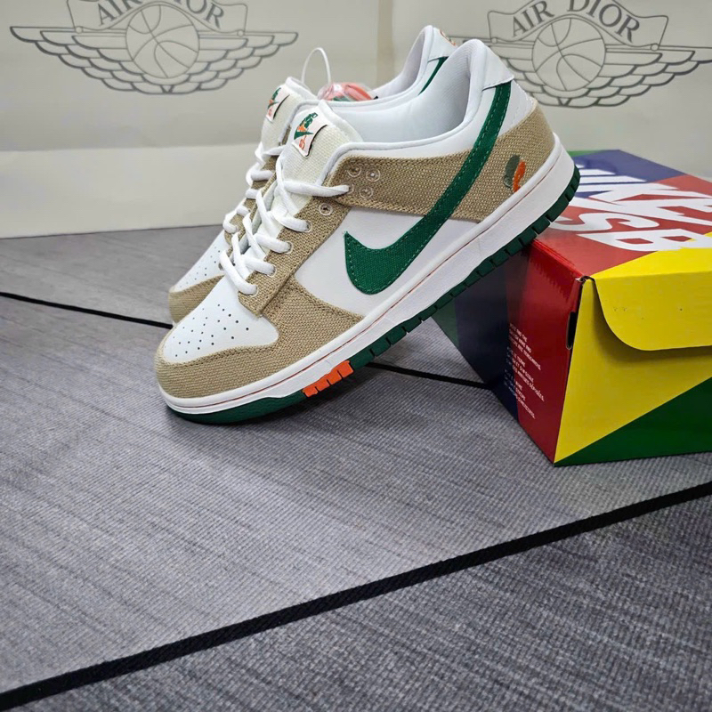 Giày Sb Dunk Low Jarritos Cream Green Da Thật Lai Au Nam Nữ