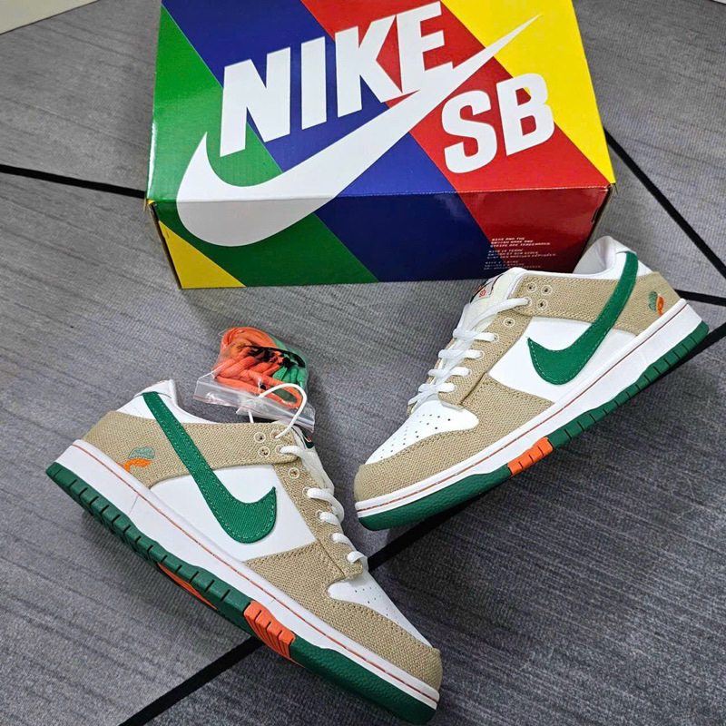 Giày Sb Dunk Low Jarritos Cream Green Da Thật Lai Au Nam Nữ