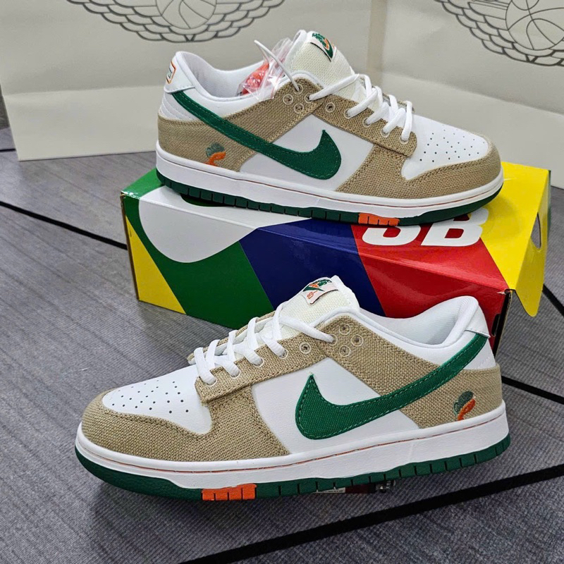 Giày Sb Dunk Low Jarritos Cream Green Da Thật Lai Au Nam Nữ