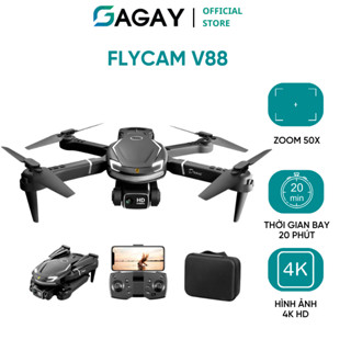 Flycam máy bay điều khiển từ xa V88, flycam mini chụp ảnh sắc nét, dung lượng pin lớn GAGAY