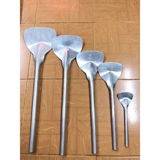 Sạn nhôm máy bay dày sạn xào rau sạn chiên cá nhôm nguyên chất chiên bánh xèo xào rau muống Size Nhí 23x7cm