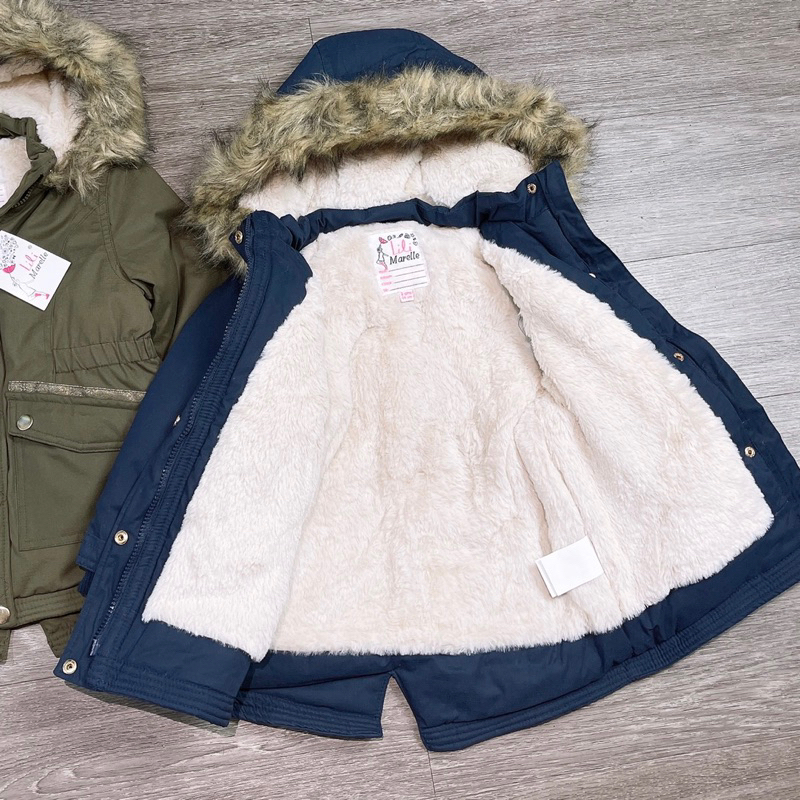 Áo parka lót lông Lili