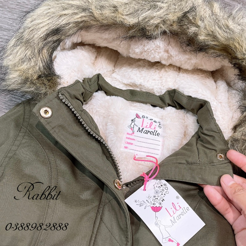 Áo parka lót lông Lili