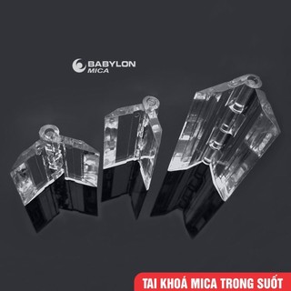 Bản lề mica, tai khóa mica, núm tay mica làm hòm phiếu mica