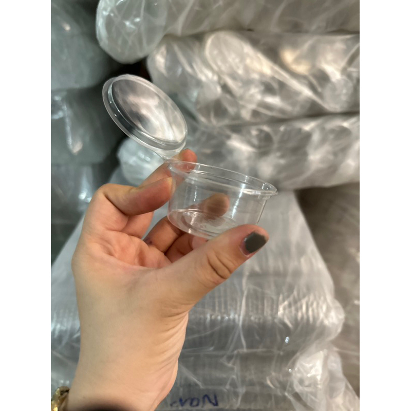Set 50 hũ sốt 2oz  nắp liền dùng đựng sốt, nước chấm, topping,… Nắp đậy chắc chắn, ko đổ nước, không bung ra