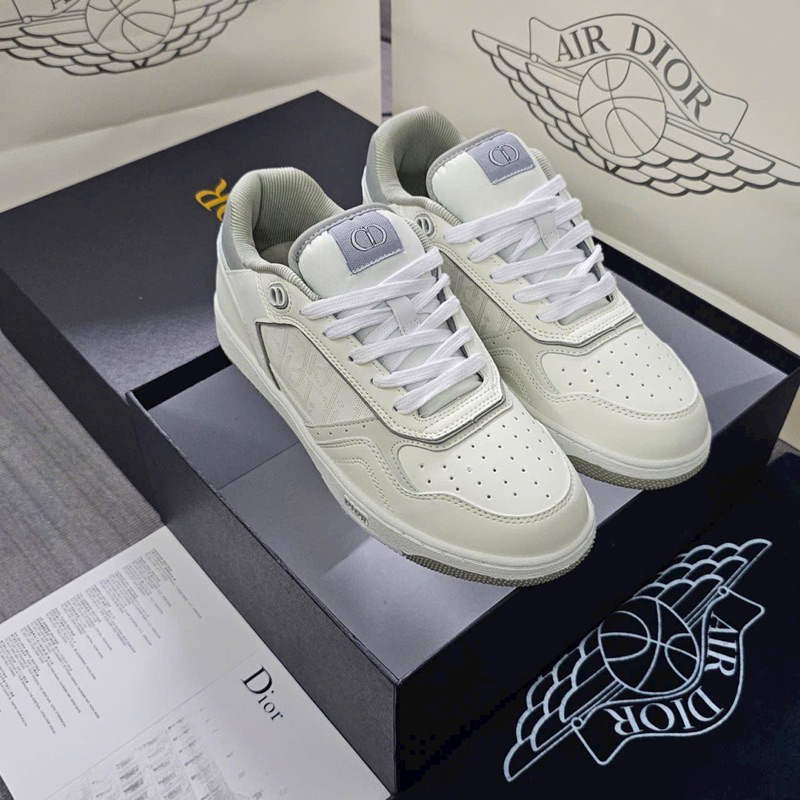 Giày Dio B27 Low White Grey Trắng Xám Da Thật Cao Cấp