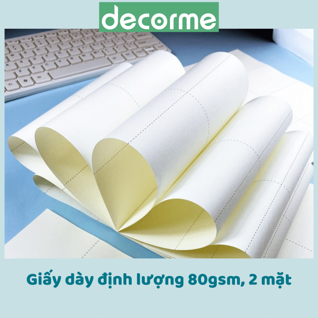 Giấy Nháp, Bản Thảo Phân Vùng Decorme Size B5 80 trang Dành Cho Học Sinh Chuyên Dùng Thi, Giấy Tính Toán Sinh Viên